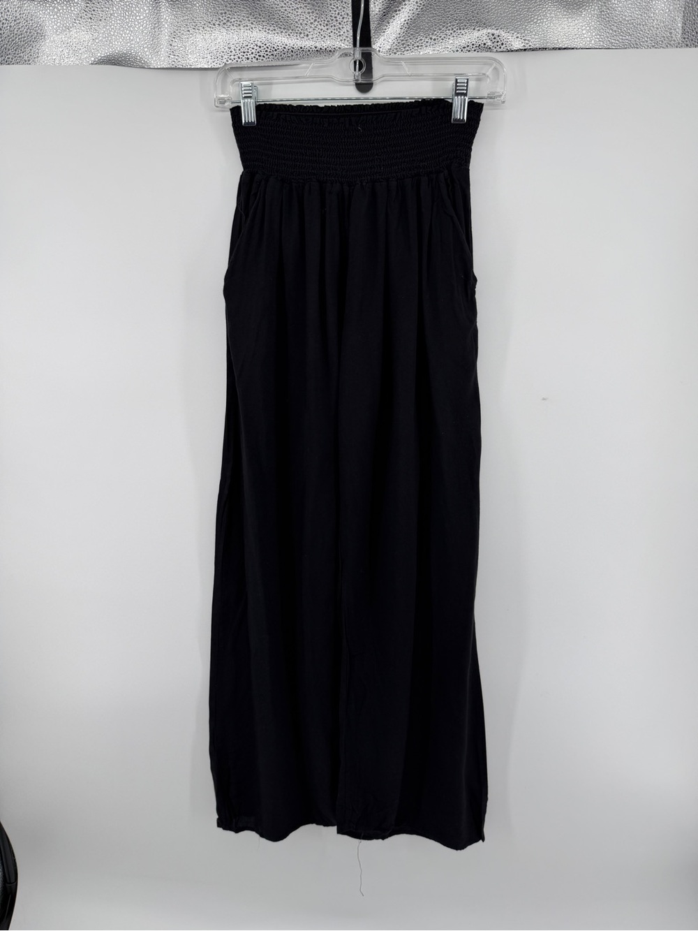 Pink Lily Whimsigoth FairyGrunge Goth Boho Black Wide Leg Jumpsuit/Pants SzM